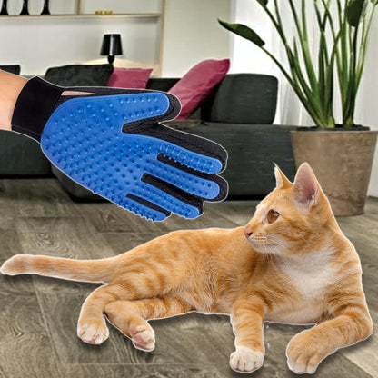 Pet Grooming Gloves Dog Brush Mitts Deshedding Hair Removal Massage