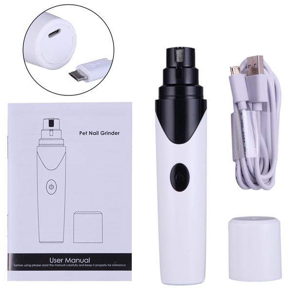 Dog Nail Grinders Rechargeable Pet Nail Clippers Grooming Trimmer